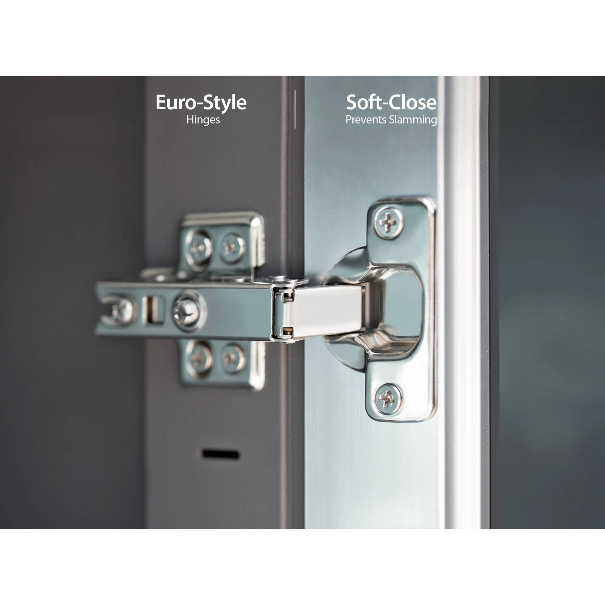 Newage Products Outdoor Kitchen 4 Piece Cabinet Set in Slate Gray with Countertops