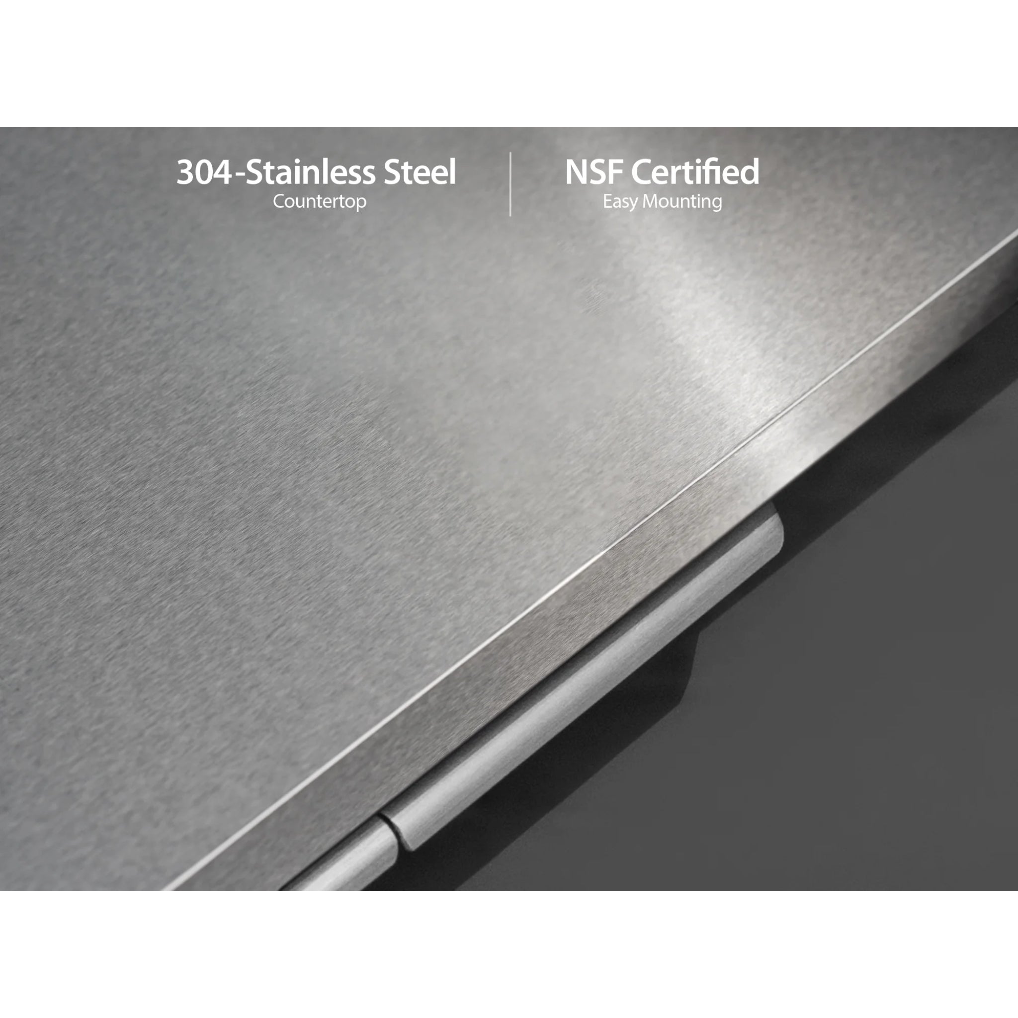 Newage Products Outdoor Kitchen 4 Piece Cabinet Set in Slate Gray with Countertops