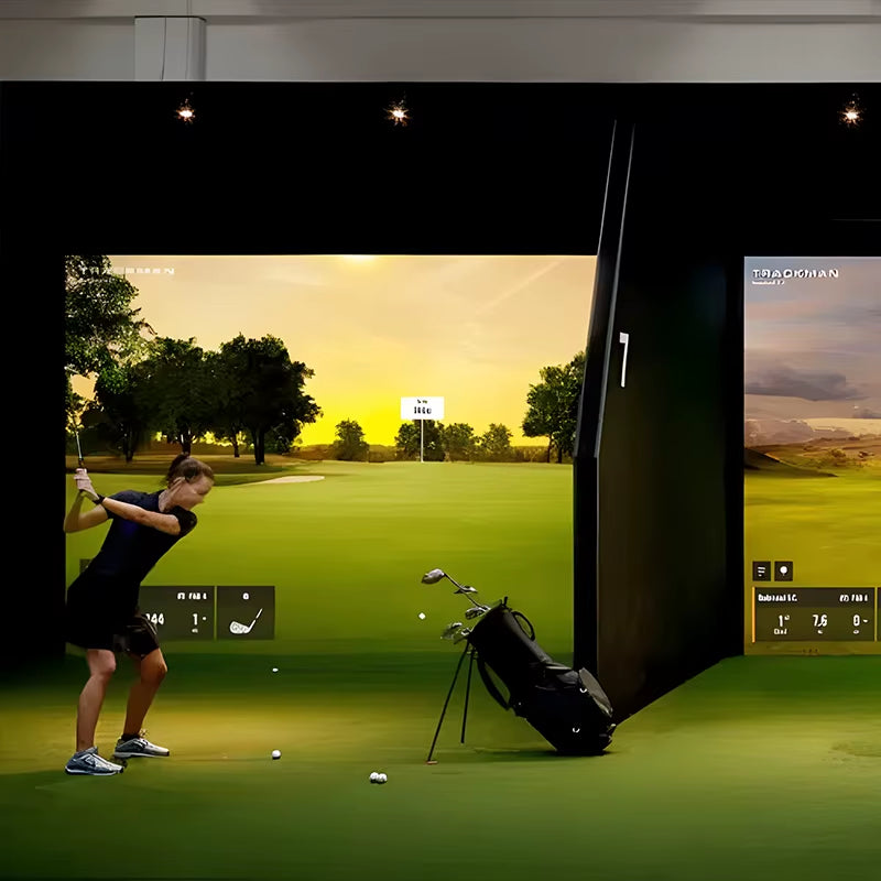 Interactive Projection Game Golf Sports Golf Simulator Portable Smartscreen Game Center Golf Simulator Impact Screen